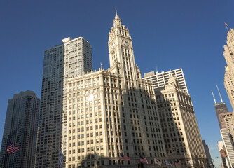 Fototapeta na wymiar Chicago downtown skyline