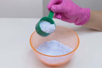 Alginal mask powder, professional face mask preparation