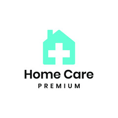 Home care medical cross logo