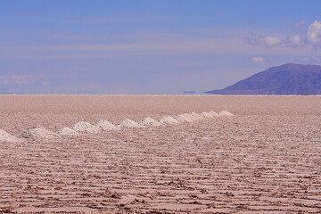Salt extraction in the Salinas Grandes in Jujuy