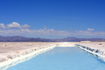 Salt extraction in the Salinas Grandes in Jujuy