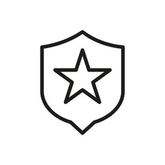 Outline Vector Icon Shield, Protect, Defense