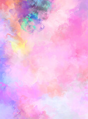 Artistic vibrant and colorful wallpaper.Brushed Painted Abstract Background. Brush stroked painting.