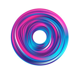 Vector 3d Colored flow shape. Abstract Colorful circle liquid of paint.