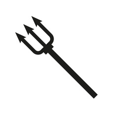 The trident icon. Simple vector illustration on a white background