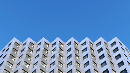 zigzag top of the building