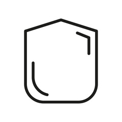 Outline Vector Icon Shield, Protect, Defense