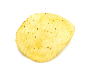Chips isolated on white background.