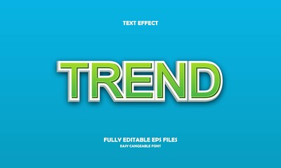 Editable 3D Trend Text Effects Template