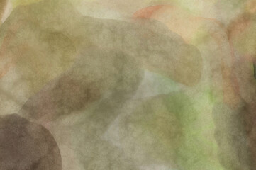 Soft watercolor wallpaper. Artistic painting with softly brushed colors. Pastel colors dabbed background. Painted abstract wall art.