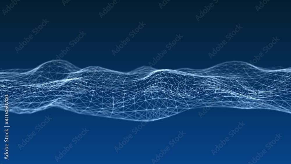 Poster Structural connection of information. Data transfer in network connection. Abstract data background. 3D Seamless loop.