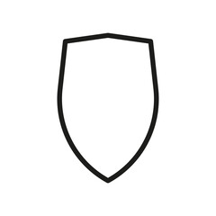 Obraz premium Outline Vector Icon Shield, Protect, Defense