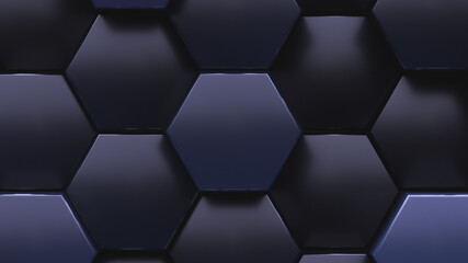 Decorative surface. Hexagonal cells close up. Design element.