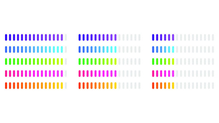 Set Collection Progress Loading Bar Color Gradient Vector Design Style