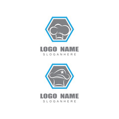 Hat chef logo template