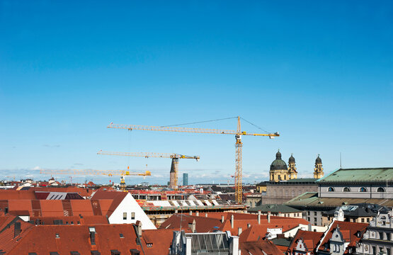 View over the roofs of Munich