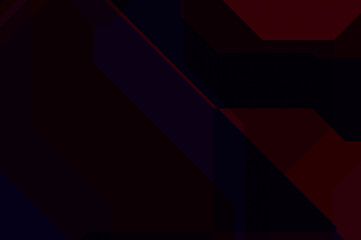 Obraz premium Layers of colorful and vibrant geometrical shapes. Digital illustration of a tech layout. Futuristic design template.
