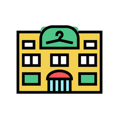 clothing shop boutique color icon vector. clothing shop boutique sign. isolated symbol illustration