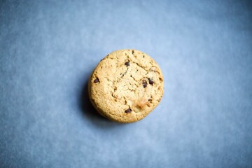 chocolate chip cookies on table