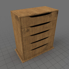 Wooden drawers