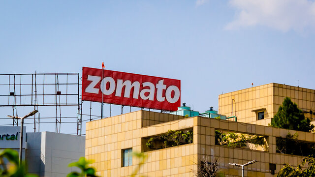 Front view of Zomato office building recently opened in Gurgaon