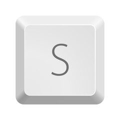 Button S.. Icon Vector Illustration. 