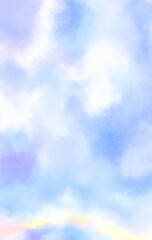 Watercolor painted background. Abstract Illustration wallpaper. Brush stroked painting. 2D Illustration.