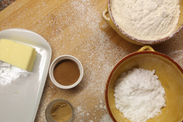 baking homemade christmas ginger cookies 