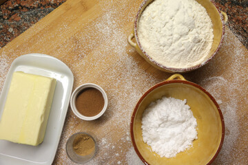 baking homemade christmas ginger cookies 