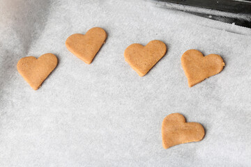 baking homemade christmas ginger cookies 