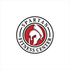 Spartan Fitness And Gym Logo Vector . Fitness Logo . Bodybuilding Logo design inspiration, sports logo template with spartan warriors.