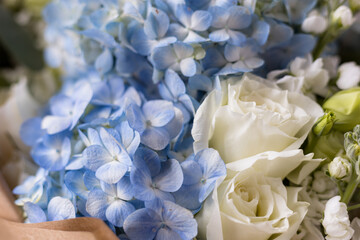 Obraz premium Beautiful flower bouquet close up