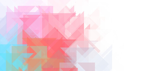 Overlapping design with triangles background. Abstract geometric wallpaper. Geometrical colorful triangular shapes.