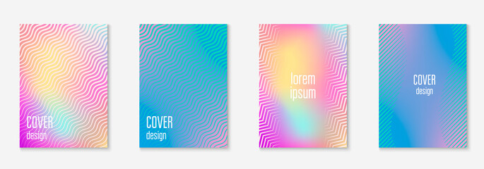 Music cover with minimalist geometric line and trendy shapes.