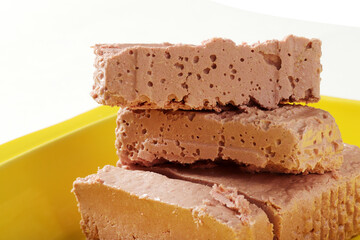 Traditional Turkish halva. Food background.