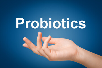 Probiotics concept, prevention of dysbiosis. Healthy eating.