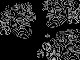 Abstract colorful creative textured background with circles