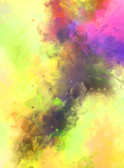 Artistic abstract background. Texture painted wallpaper. Creative illustration with strokes of paint. Brush pattern painting.