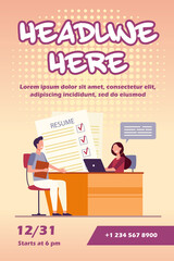 Job interview concept