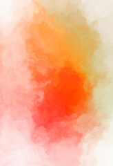 Watercolor painted background. Abstract Illustration wallpaper. Brush stroked painting. 2D Illustration.