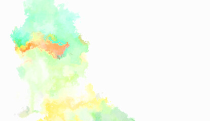 Watercolor painted background. Abstract Illustration wallpaper. Brush stroked painting. 2D Illustration.