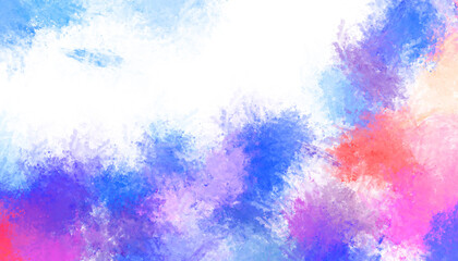 Brushed Painted Abstract Background. Brush stroked painting. Artistic vibrant and colorful wallpaper.