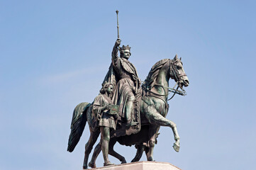 Naklejka premium Statue of Ludwig I, King of Bavaria, Munich