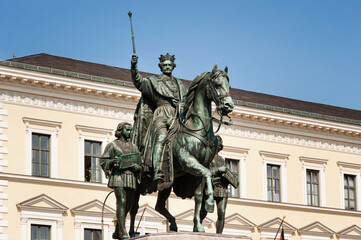 Obraz premium Equestrian monument of Ludwig I, King of Bavaria, Munich