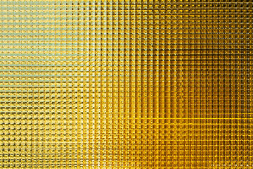 Textura de vidrio en color amarillo degradado. Vista de frente