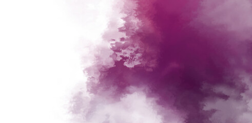 Abstract colorful watercolor on white background. Digital art painting.