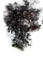 Brushed Painted Abstract Background. Brush stroked painting. Artistic vibrant and colorful wallpaper..