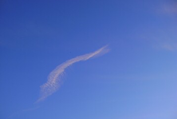 clouds against the blue February sky