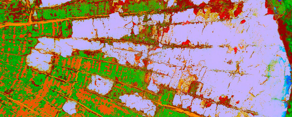 Perple Old Wood. Green Nature Wallpaper. Pastel