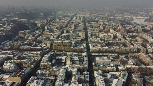 Bird's eye view of the European capital